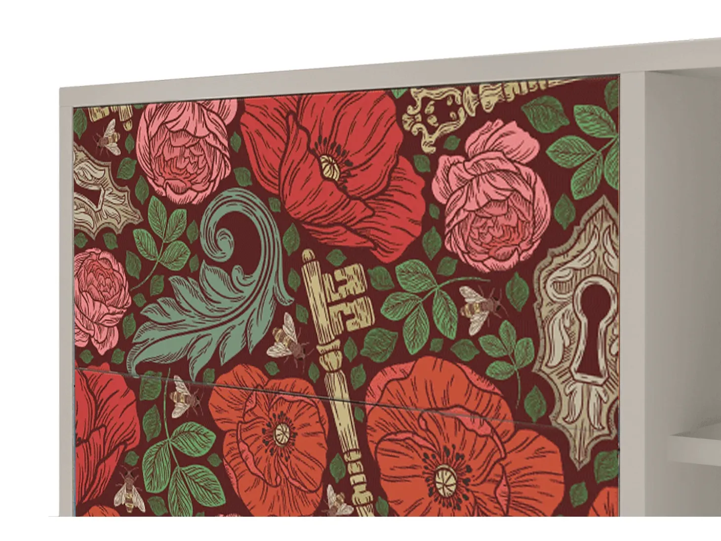 Aparador - 125x98x48 cm - BS2 - Poppy Garden, Arena