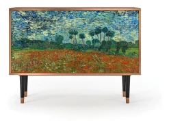 Aparador - 115x85x48 cm - BS4 - Poppy field by van Gogh, Nogal