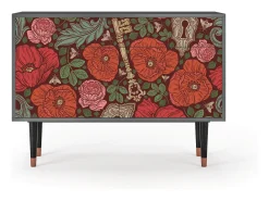 Aparador - 115x85x48 cm - BS4 - Poppy Garden, Antracita
