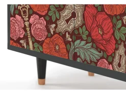 Aparador - 94x96x48 cm - BS3 - Poppy Garden, Antracita