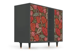 Aparador - 125x98x48 cm - BS2 - Poppy Garden, Antracita