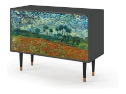 Aparador - 115x85x48 cm - BS4 - Poppy field by van Gogh, Antracita