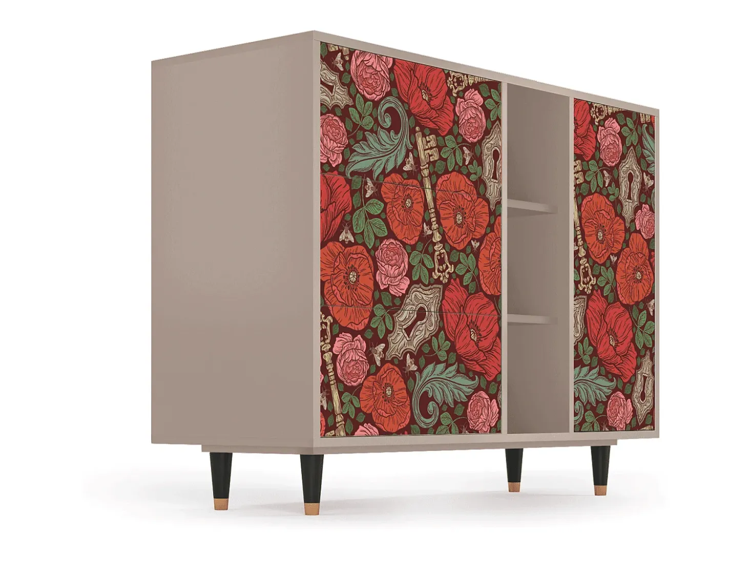 Aparador - 125x98x48 cm - BS2 - Poppy Garden, Latte