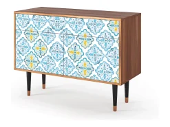 Aparador - 115x85x48 cm - BS4 - Portugese tiles, Nogal