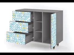 Aparador - 125x98x48 cm - BS2 - Portugese tiles, Gris