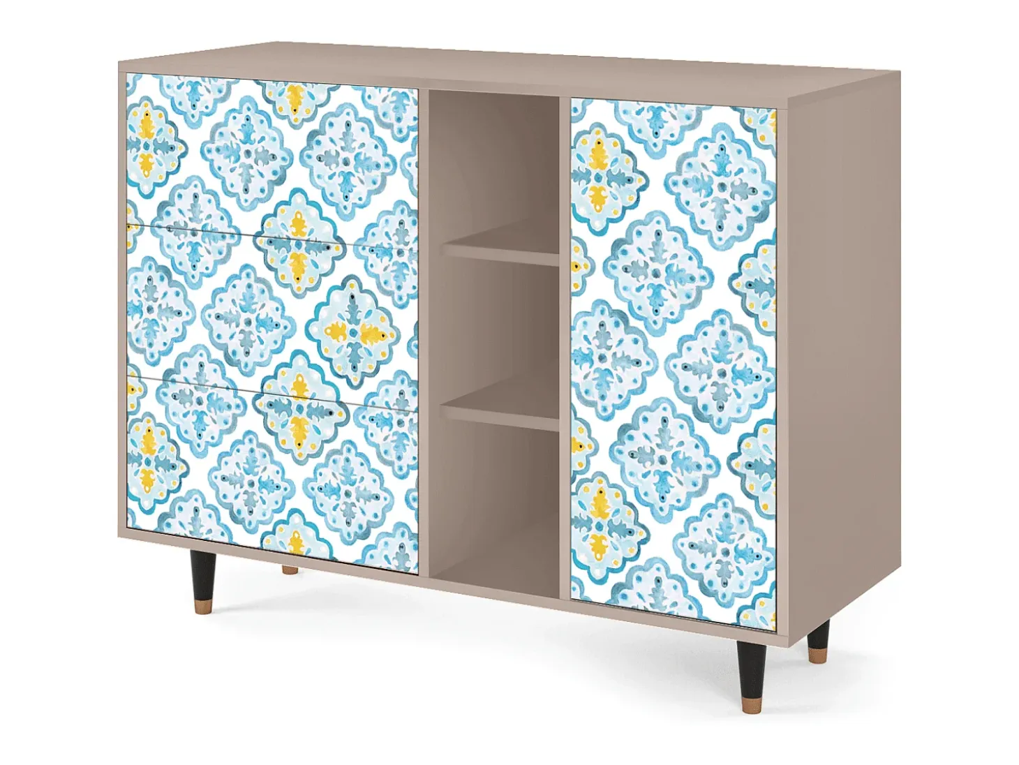 Aparador - 125x98x48 cm - BS2 - Portugese tiles, Latte