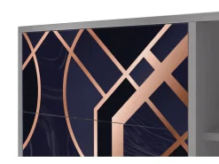 Aparador - 125x98x48 cm - BS2 - Purple Temple, Gris