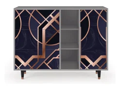 Aparador - 125x98x48 cm - BS2 - Purple Temple, Gris