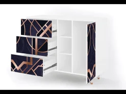 Aparador - 125x98x48 cm - BS2 - Purple Temple, Blanco