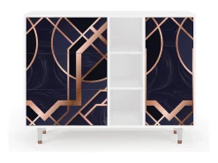 Aparador - 125x98x48 cm - BS2 - Purple Temple, Blanco
