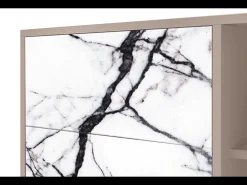 Aparador - 125x98x48 cm - BS2 - Raven Marble, Latte