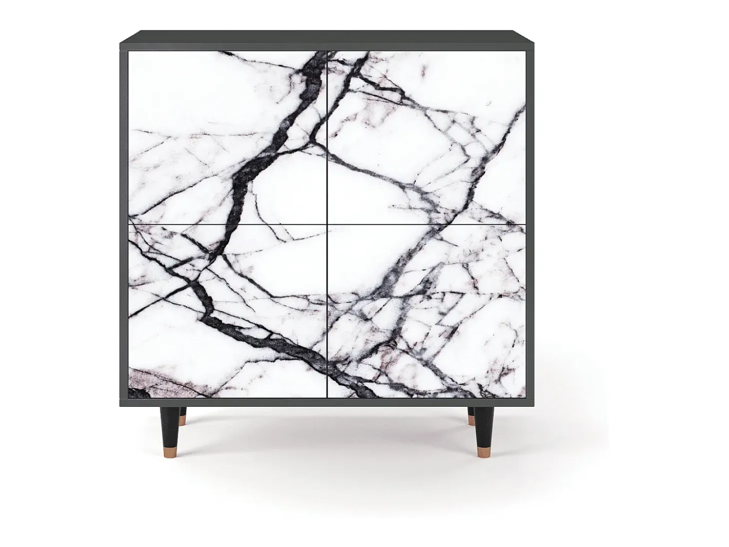 Aparador - 94x96x48 cm - BS3 - Raven Marble, Antracita