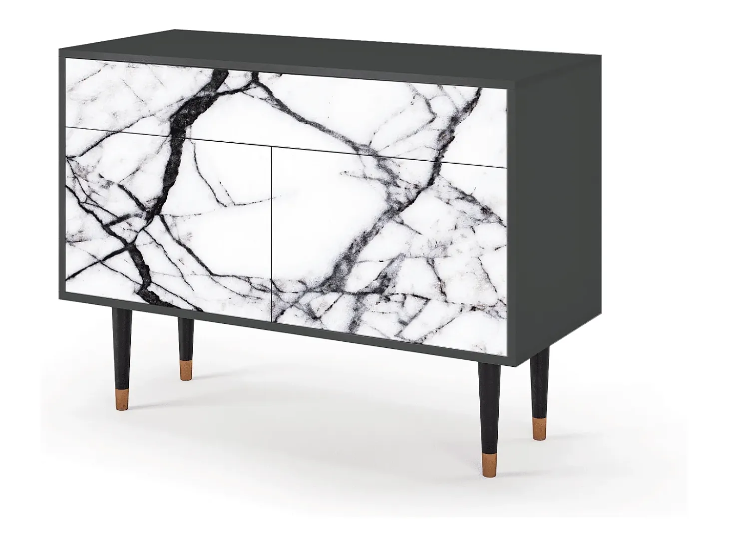 Aparador - 115x85x48 cm - BS4 - Raven Marble, Antracita