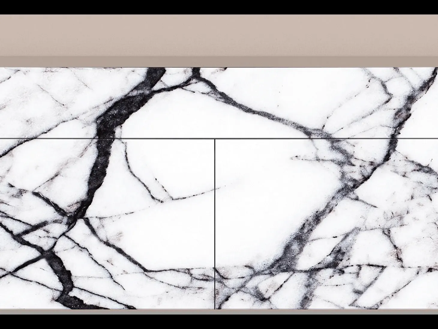 Aparador - 115x85x48 cm - BS4 - Raven Marble, Latte