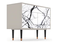 Aparador - 115x85x48 cm - BS4 - Raven Marble, Arena