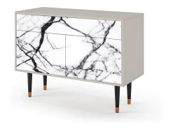 Aparador - 115x85x48 cm - BS4 - Raven Marble, Arena