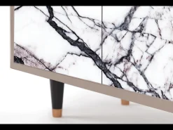 Aparador - 94x96x48 cm - BS3 - Raven Marble, Latte