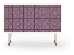 Aparador - 115x85x48 cm - BS4 - Riviera Mosaic, Blanco