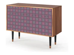 Aparador - 115x85x48 cm - BS4 - Riviera Mosaic, Nogal
