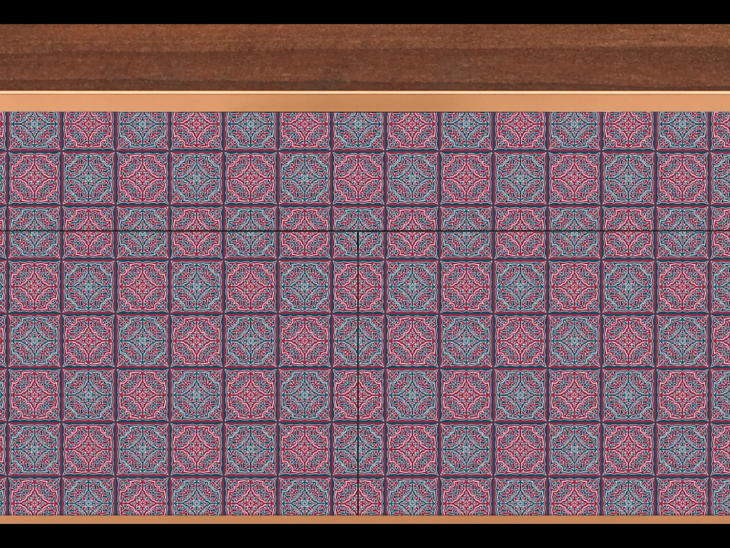 Aparador - 115x85x48 cm - BS4 - Riviera Mosaic, Nogal