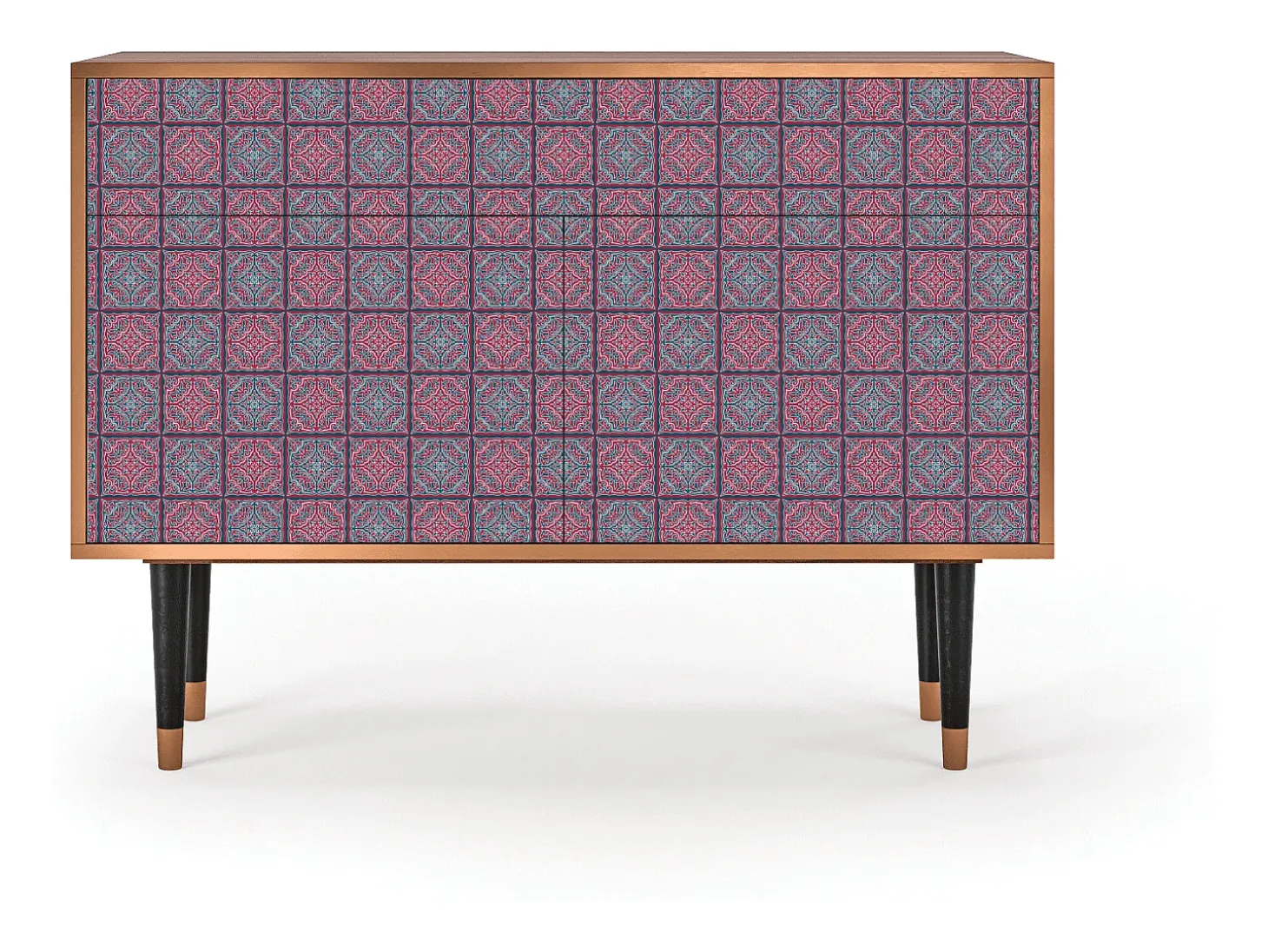 Aparador - 115x85x48 cm - BS4 - Riviera Mosaic, Nogal