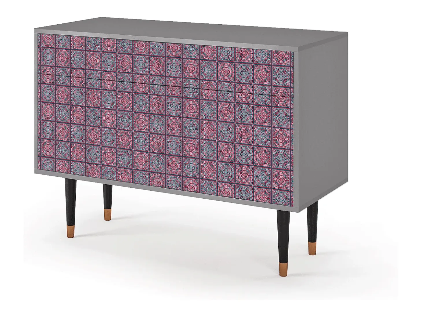 Aparador - 115x85x48 cm - BS4 - Riviera Mosaic, Gris