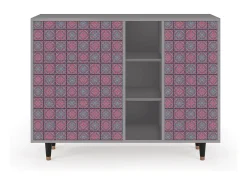 Aparador - 125x98x48 cm - BS2 - Riviera Mosaic, Gris