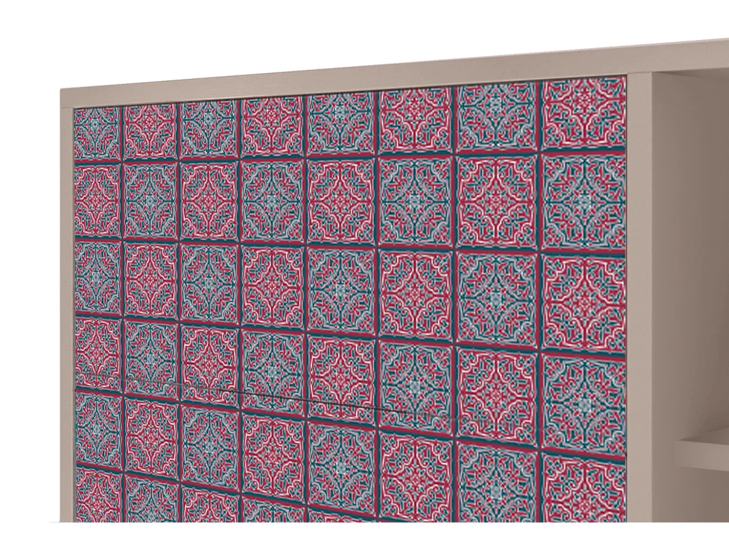 Aparador - 125x98x48 cm - BS2 - Riviera Mosaic, Latte
