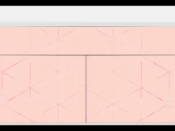 Aparador - 115x85x48 cm - BS4 - Rose Quartz, Blanco