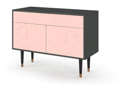 Aparador - 115x85x48 cm - BS4 - Rose Quartz, Antracita
