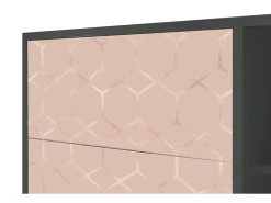 Aparador - 125x98x48 cm - BS2 - Rose Honeycomb, Antracita