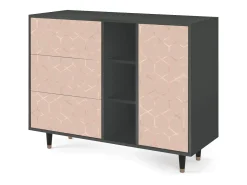 Aparador - 125x98x48 cm - BS2 - Rose Honeycomb, Antracita
