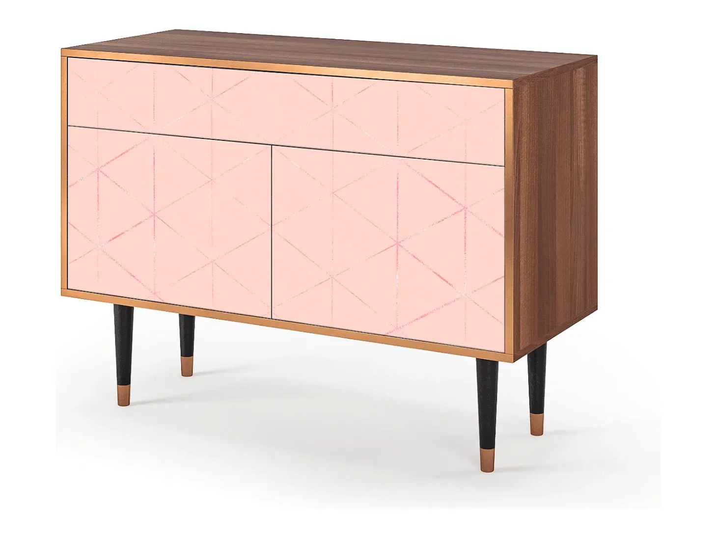 Aparador - 115x85x48 cm - BS4 - Rose Quartz, Nogal