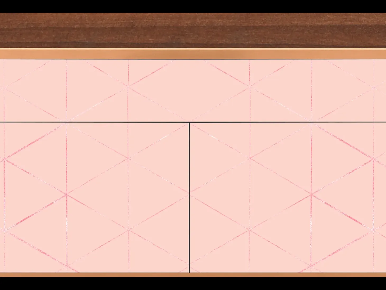 Aparador - 115x85x48 cm - BS4 - Rose Quartz, Nogal