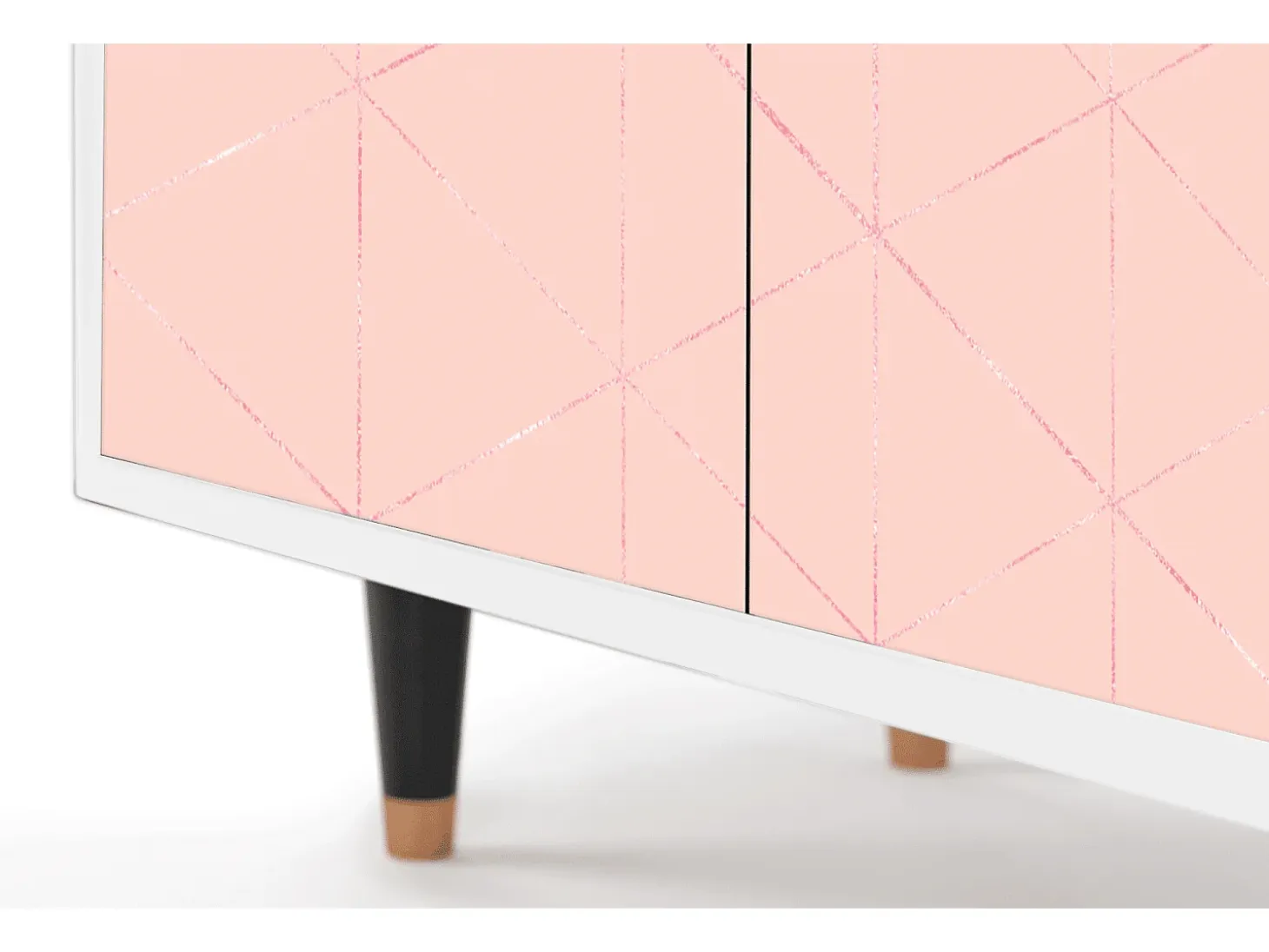 Aparador - 94x96x48 cm - BS3 - Rose Quartz, Blanco