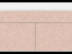 Aparador - 115x85x48 cm - BS4 - Rose Honeycomb, Blanco