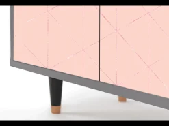Aparador - 94x96x48 cm - BS3 - Rose Quartz, Gris