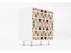 Aparador - 94x96x48 cm - BS3 - Royal Triangles, Blanco