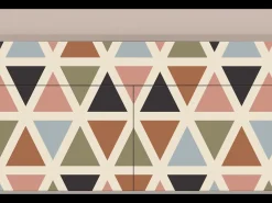 Aparador - 115x85x48 cm - BS4 - Royal Triangles, Latte