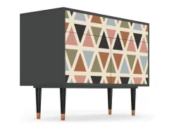 Aparador - 115x85x48 cm - BS4 - Royal Triangles, Antracita