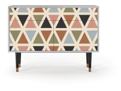 Aparador - 115x85x48 cm - BS4 - Royal Triangles, Gris