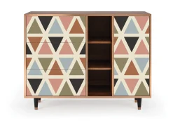 Aparador - 125x98x48 cm - BS2 - Royal Triangles, Nogal