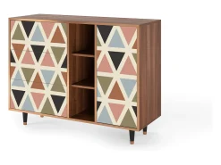 Aparador - 125x98x48 cm - BS2 - Royal Triangles, Nogal