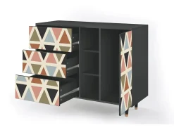 Aparador - 125x98x48 cm - BS2 - Royal Triangles, Antracita