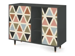 Aparador - 125x98x48 cm - BS2 - Royal Triangles, Antracita