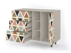 Aparador - 125x98x48 cm - BS2 - Royal Triangles, Arena