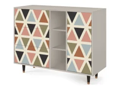 Aparador - 125x98x48 cm - BS2 - Royal Triangles, Arena