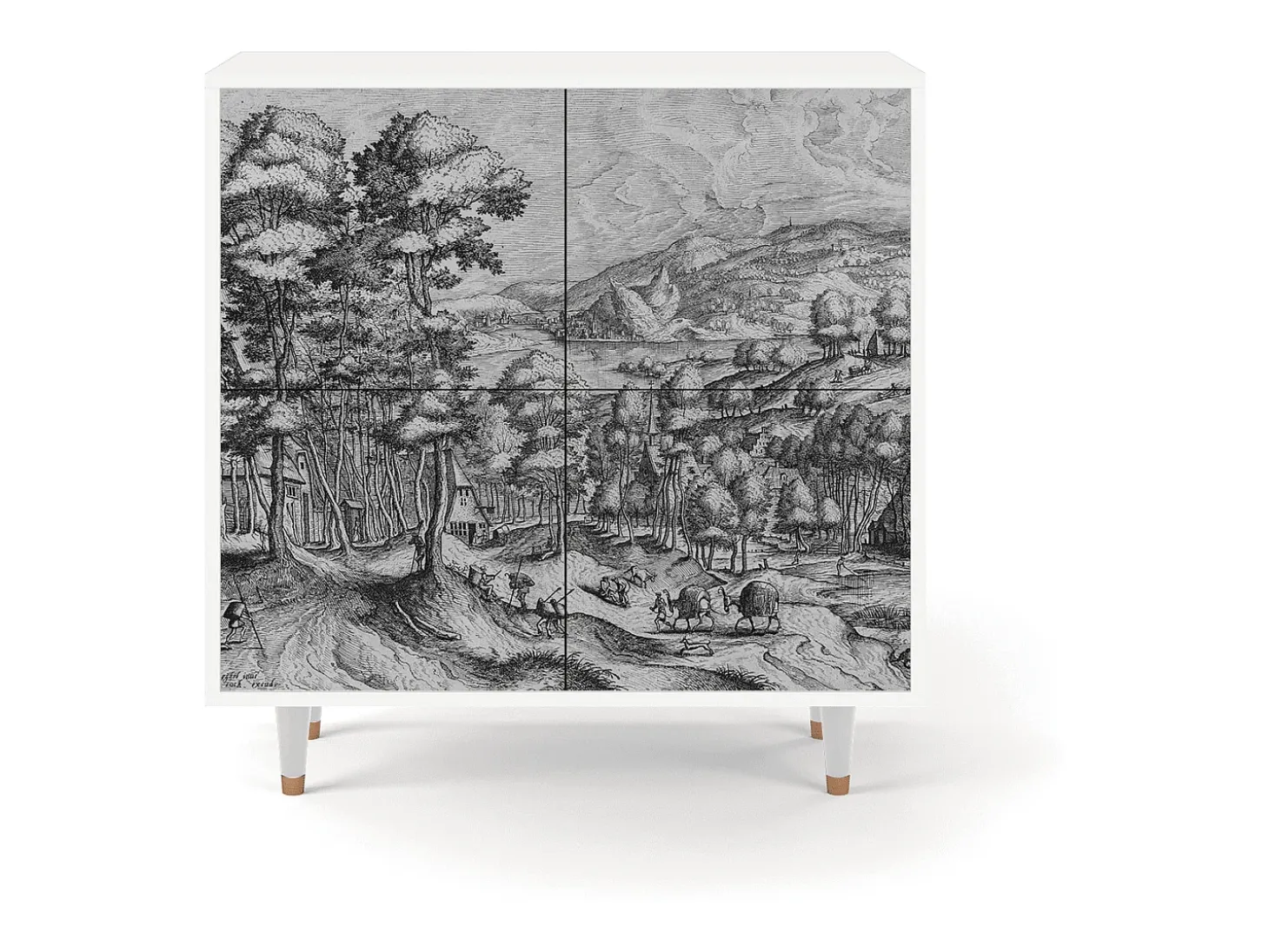 Aparador - 94x96x48 cm - BS3 - Rusticorum, Blanco