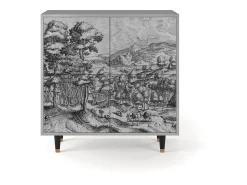 Aparador - 94x96x48 cm - BS3 - Rusticorum, Gris