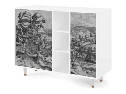 Aparador - 125x98x48 cm - BS2 - Rusticorum, Blanco